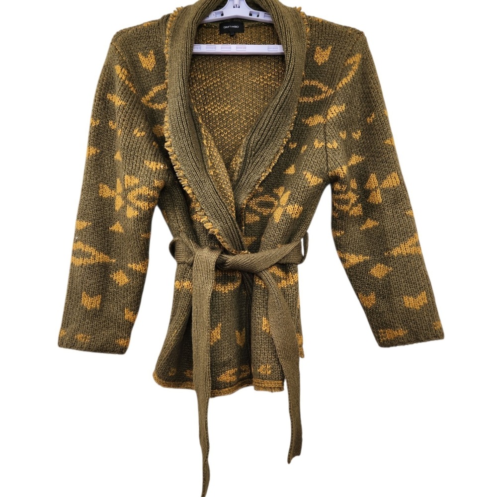 Driftwood Size Large Bradyn Kimono Cardigan Wrap Belted Slouchy Western  *Read*